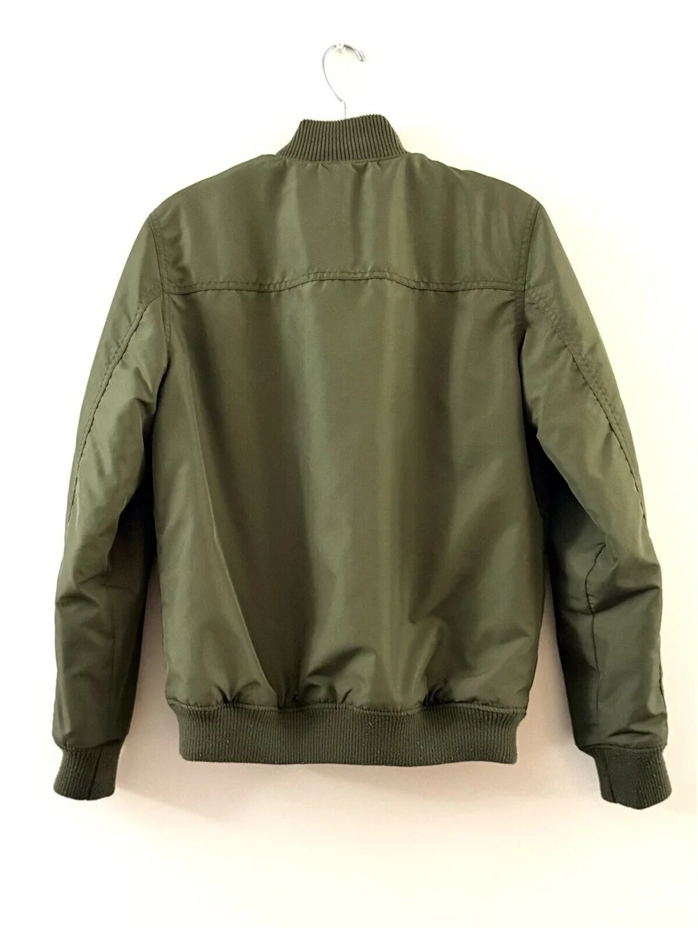 H&M Divided DB Supply No. 1 Men’s Bomber Jacket Olive Green Size S Padded